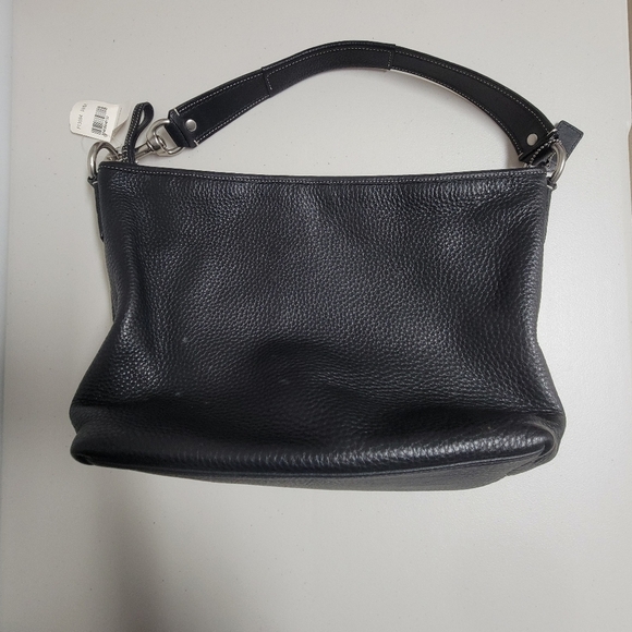Coach NWT Sarah Black Pebble Leather Hobo. - Picture 6 of 16